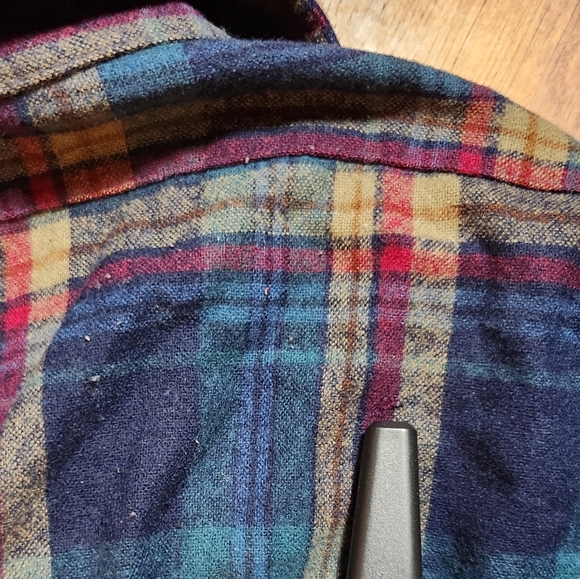 Pendleton Vintage 1960s Wool Flannel Button Down Size Medium - Picture 8 of 10